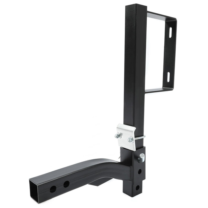 DURAFORCE Spare Tire Mount Carrier Bracket For SUV ATV UTV RV Truck Car w/2'' Receiver