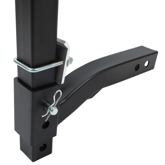 DURAFORCE Spare Tire Mount Carrier Bracket For SUV ATV UTV RV Truck Car w/2'' Receiver