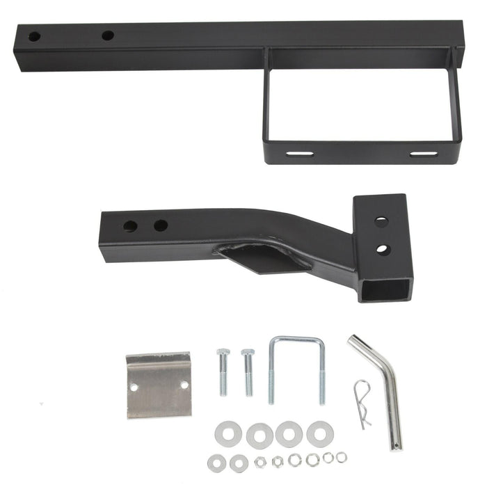 DURAFORCE Spare Tire Mount Carrier Bracket For SUV ATV UTV RV Truck Car w/2'' Receiver