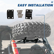 DURAFORCE UTV Spare Tire Carrier Mount Rack For 14-23 POLARIS RZR XP 1000 TURBO XP 4