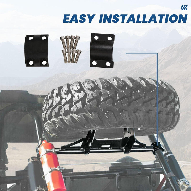 DURAFORCE UTV Spare Tire Carrier Mount Rack For 14-23 POLARIS RZR XP 1000 TURBO XP 4