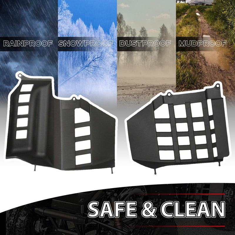 DURAFORCE Heel Guards Nerf Bars LH & RH For Yamaha Banshee YFZ350 1987-2006 Fender Flaps