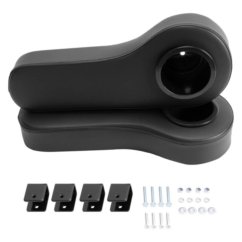 DURAFORCE Pair Of 2 Golf Cart Arm Rest Drink Cup Holder For EZGO/Club Car/Yamaha Rear Seat