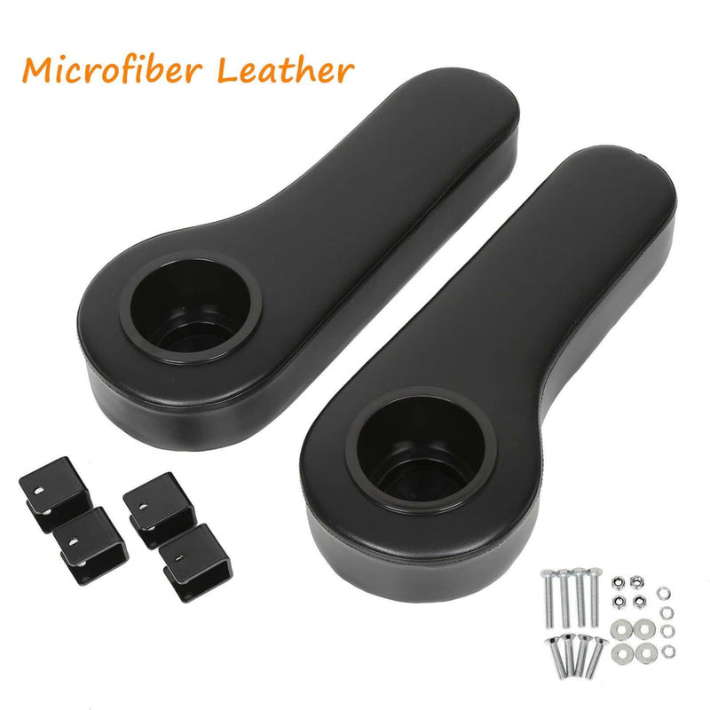 DURAFORCE Pair Of 2 Golf Cart Arm Rest Drink Cup Holder For EZGO/Club Car/Yamaha Rear Seat