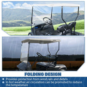 DURAFORCE Folding Golf Cart Clear Windshield For EZGO TXT Medalist 1994-2014 2013
