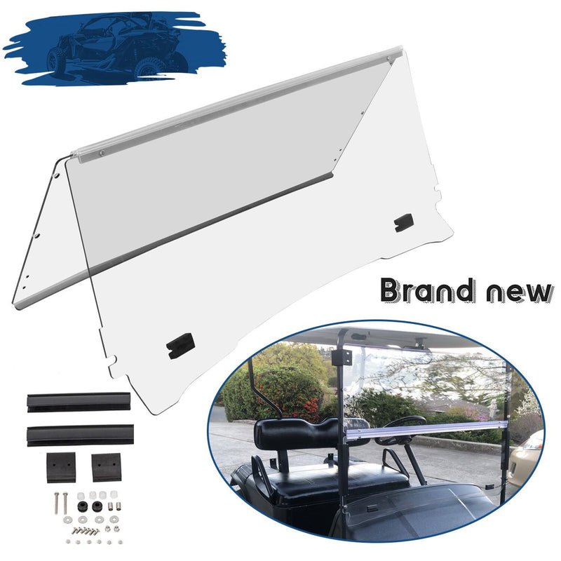DURAFORCE Folding Golf Cart Clear Windshield For EZGO TXT Medalist 1994-2014 2013