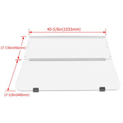 DURAFORCE For Yamaha G14 G16 G19 Clear PC Folding Windshield 1995-03 Golf Cart Part