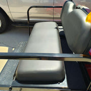 DURAFORCE Fit Club Car DS 2000.5+ Golf Cart Flip Folding Rear Back Seat Kit - Black