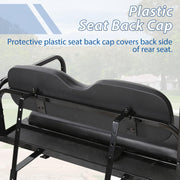 DURAFORCE Fit Club Car DS 2000.5+ Golf Cart Flip Folding Rear Back Seat Kit - Black