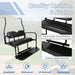 DURAFORCE Fit Club Car DS 2000.5+ Golf Cart Flip Folding Rear Back Seat Kit - Black