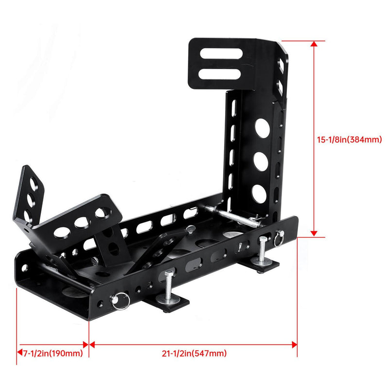 DURAFORCE Dirt Bike Motorcycle Wheel Stop Chock Upright Stand w/ Mounting Kit Tire Rack