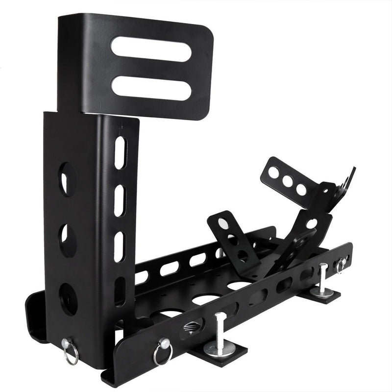 DURAFORCE Dirt Bike Motorcycle Wheel Stop Chock Upright Stand w/ Mounting Kit Tire Rack