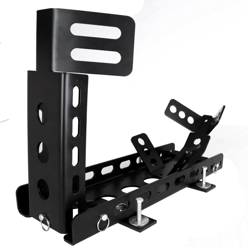 DURAFORCE Dirt Bike Motorcycle Wheel Stop Chock Upright Stand w/ Mounting Kit Tire Rack