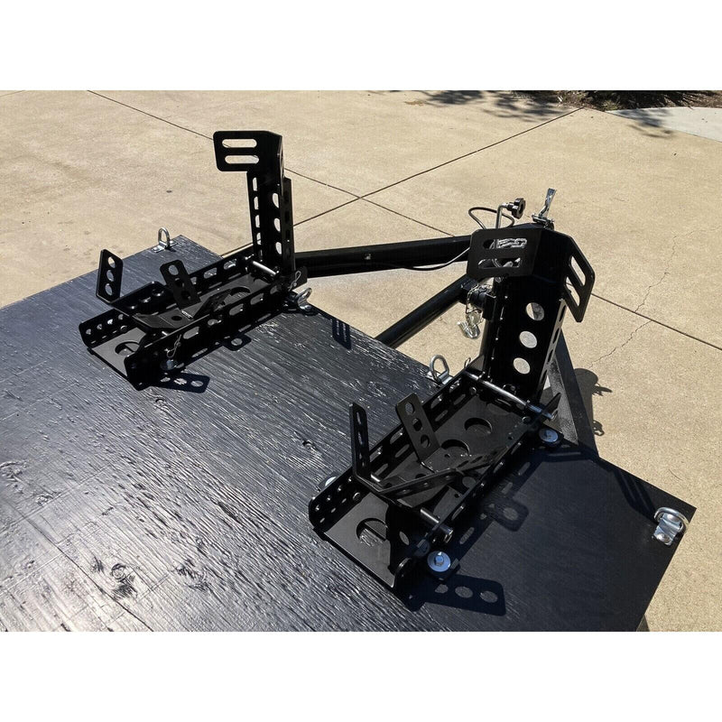 DURAFORCE Dirt Bike Motorcycle Wheel Stop Chock Upright Stand w/ Mounting Kit Tire Rack