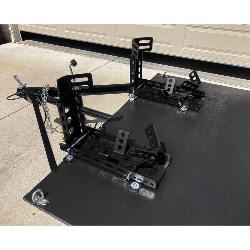 DURAFORCE Dirt Bike Motorcycle Wheel Stop Chock Upright Stand w/ Mounting Kit Tire Rack