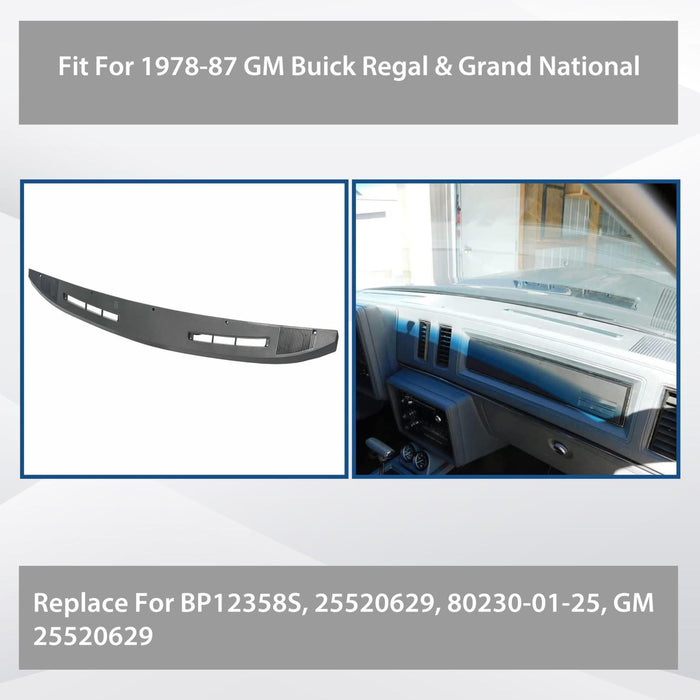 DURAFORCE For 1978-1987 Buick Regal Grand National Upper Dash Panel Replace 25520629 Gray