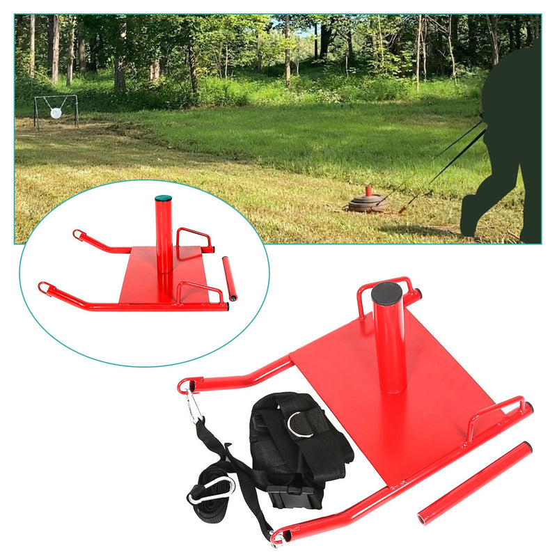 DURAFORCE Weight Sled Push Pull Heavy High Training Fitness HD Power Speed Sled w/Harness