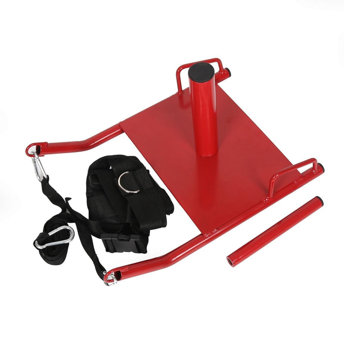 DURAFORCE Weight Sled Push Pull Heavy High Training Fitness HD Power Speed Sled w/Harness