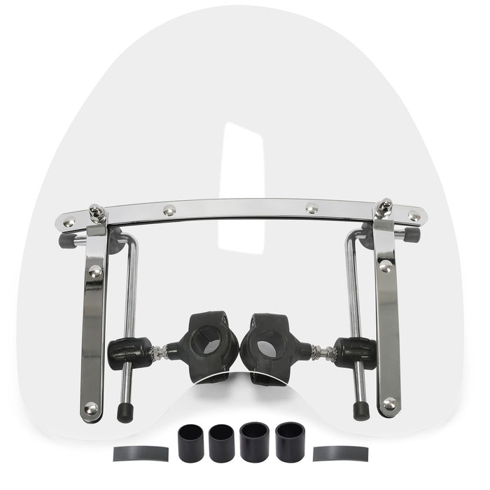 DURAFORCE 18"x16" Clear Windshield Windscreen For Suzuki Savage Intruder Volusia Boulevard