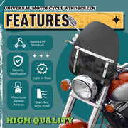 DURAFORCE Tinted Windshield For Honda Magna Shadow 600 750 1100 Spirit Sabre VT C2 18"x16"