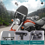 DURAFORCE Tinted Windshield For Honda Magna Shadow 600 750 1100 Spirit Sabre VT C2 18"x16"