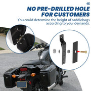 DURAFORCE Black Hard Saddle Bags Trunk Luggage Motorcycle For Harley Softail Yamaha XV SR