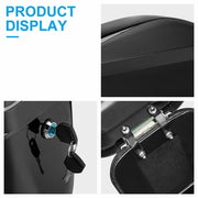 DURAFORCE Black Hard Saddle Bags Trunk Luggage Motorcycle For Harley Softail Yamaha XV SR