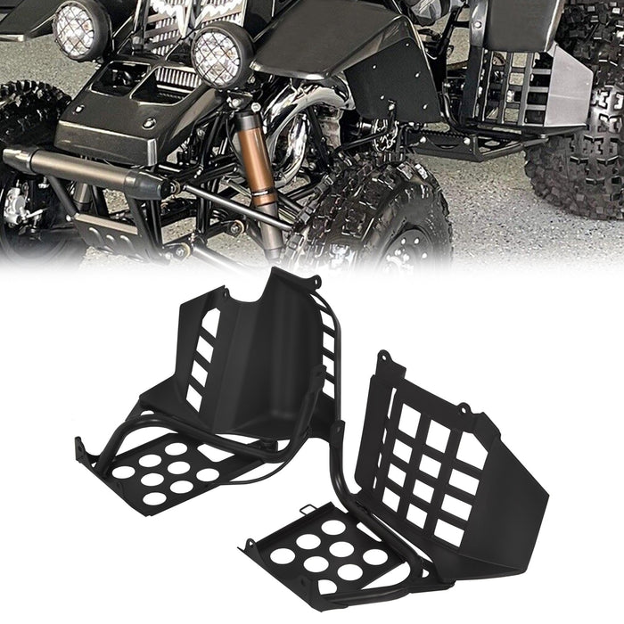 DURAFORCE Heel Guards Footrest For Yamaha Banshee YFZ350 Left + Right Nerf Bars 1987-2006