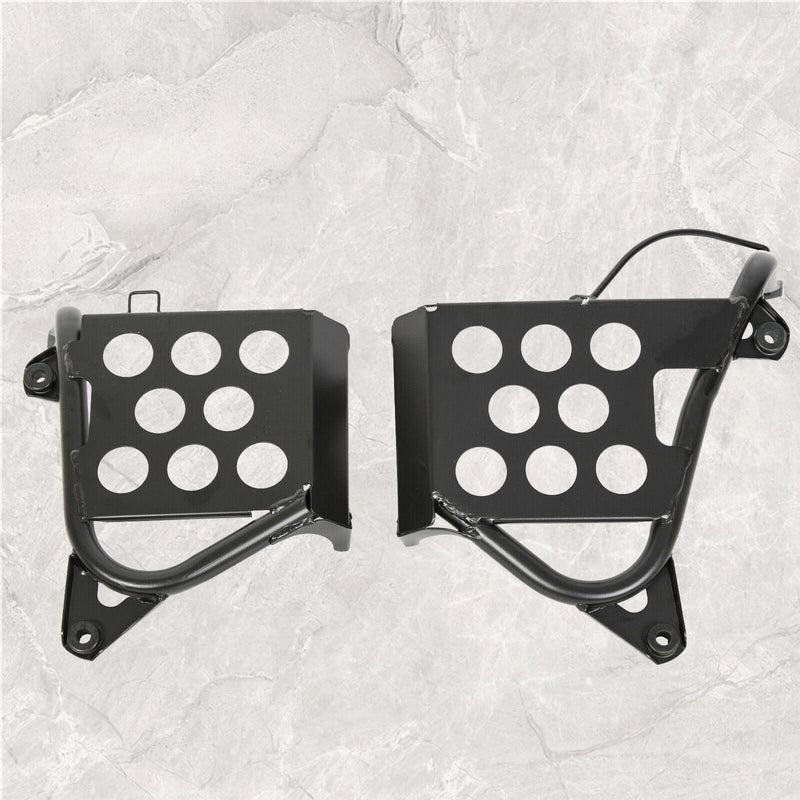 DURAFORCE Heel Guards Footrest For Yamaha Banshee YFZ350 Left + Right Nerf Bars 1987-2006
