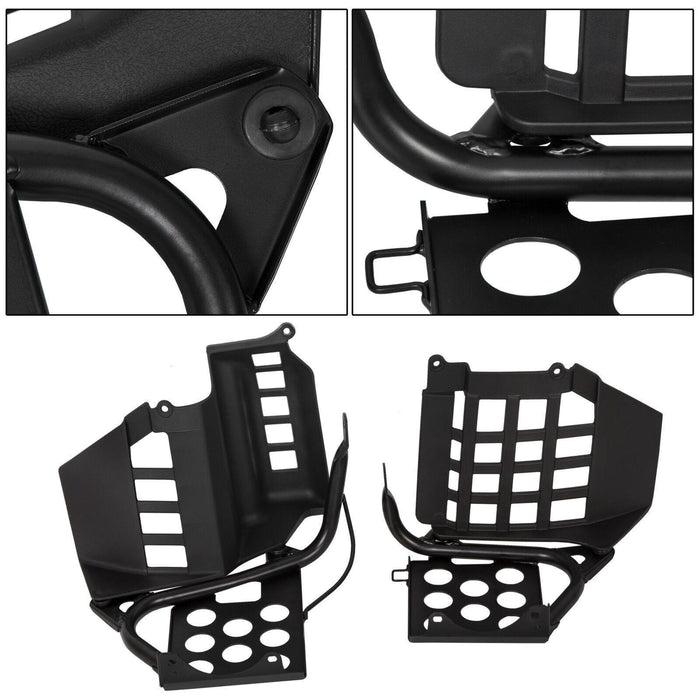 DURAFORCE Heel Guards Footrest For Yamaha Banshee YFZ350 Left + Right Nerf Bars 1987-2006