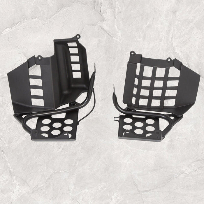 DURAFORCE Heel Guards Footrest For Yamaha Banshee YFZ350 Left + Right Nerf Bars 1987-2006