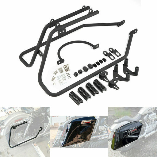 DURAFORCE Hard Saddlebag Conversion Brackets mount Kit For Harley Davidson Sportster 04-14