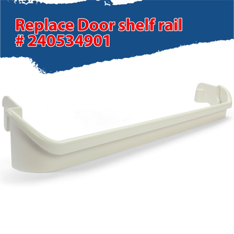 DURAFORCE For 240534901 Ref Door Shelf Rack Bar for Frigidaire AP3214630 PS734935
