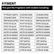 DURAFORCE For 240534901 Ref Door Shelf Rack Bar for Frigidaire AP3214630 PS734935