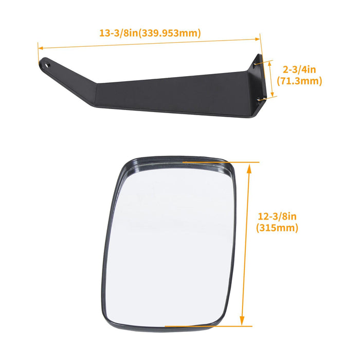 DURAFORCE Left & Right Rearview Value Mirrors For JOHN DEERE 5000 & 6000 Series #DM2455000