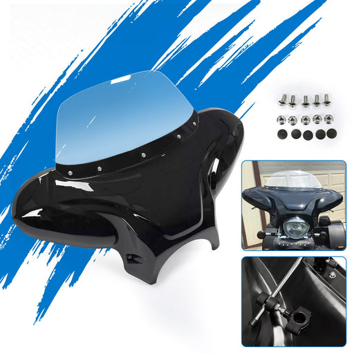 DURAFORCE For Harley Kawasaki Honda Motorcycle Universal Front Fairing Batwing Windshield