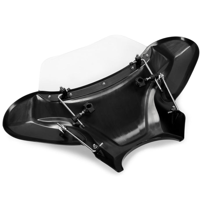 DURAFORCE For Harley Kawasaki Honda Motorcycle Universal Front Fairing Batwing Windshield
