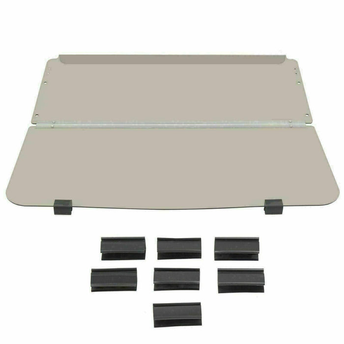 DURAFORCE For 1982-2000.5 Club Car DS Folding Smoke Tinted Golf Cart Windshield Windscreen
