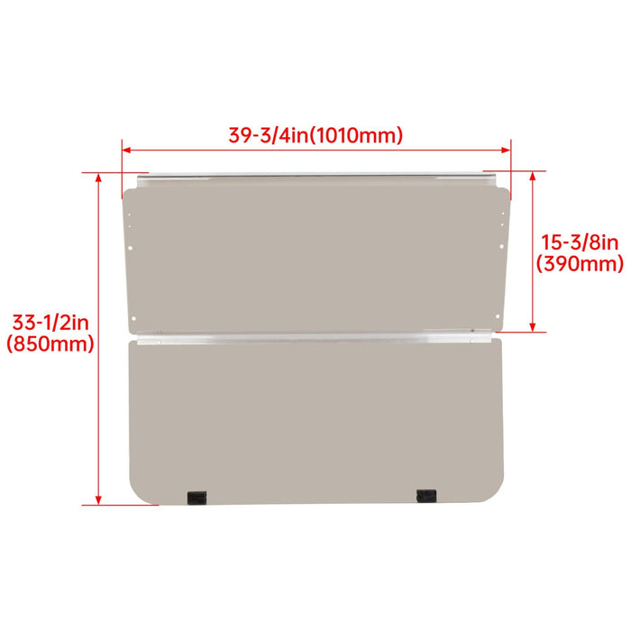 DURAFORCE For 1982-2000.5 Club Car DS Folding Smoke Tinted Golf Cart Windshield Windscreen