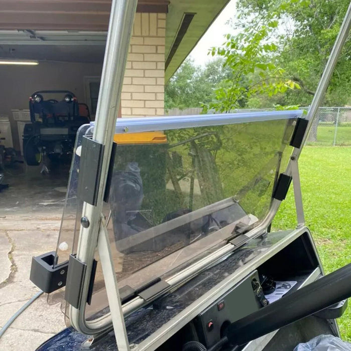 DURAFORCE For 1982-2000.5 Club Car DS Folding Smoke Tinted Golf Cart Windshield Windscreen