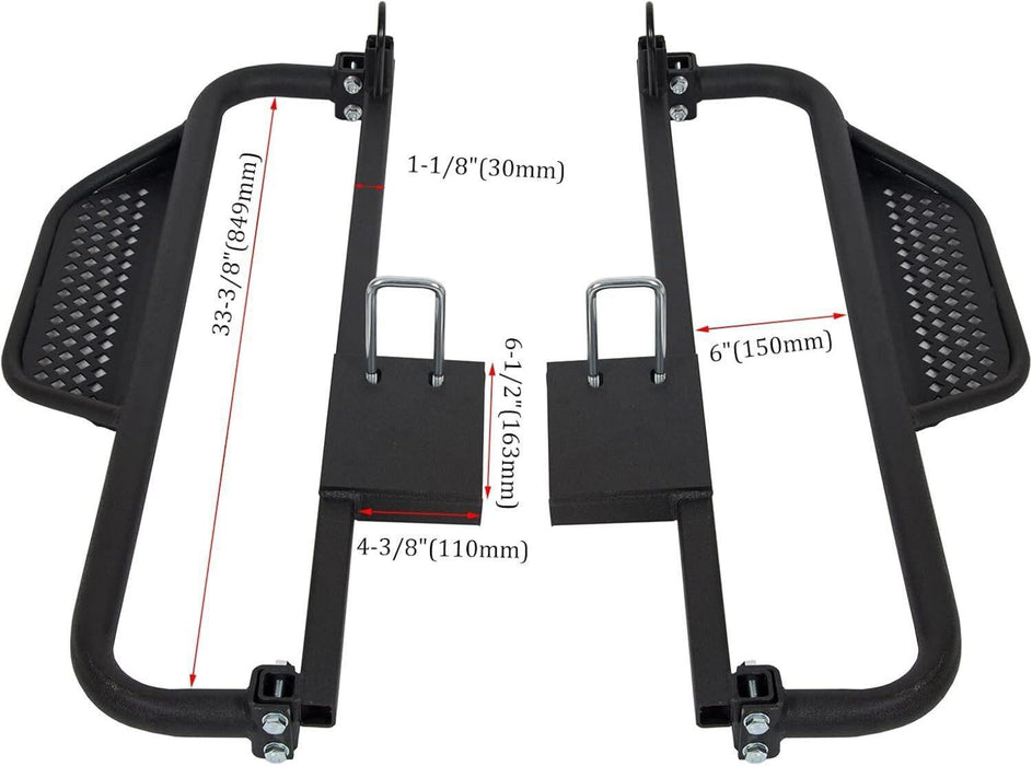 DURAFORCE Pair Heavy Duty Steel Nerf Bars / Running Boards For Club Car DS 1982-UP