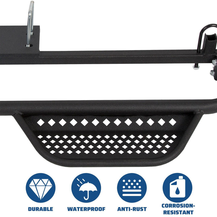 DURAFORCE Pair Heavy Duty Steel Nerf Bars / Running Boards For Club Car DS 1982-UP