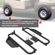 DURAFORCE Pair Heavy Duty Steel Nerf Bars / Running Boards For Club Car DS 1982-UP