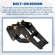 DURAFORCE Backhoe Thumb Excavator Universal Claw Tractor For Kubota Mahindra Attachment