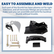 DURAFORCE Backhoe Thumb Excavator Universal Claw Tractor For Kubota Mahindra Attachment