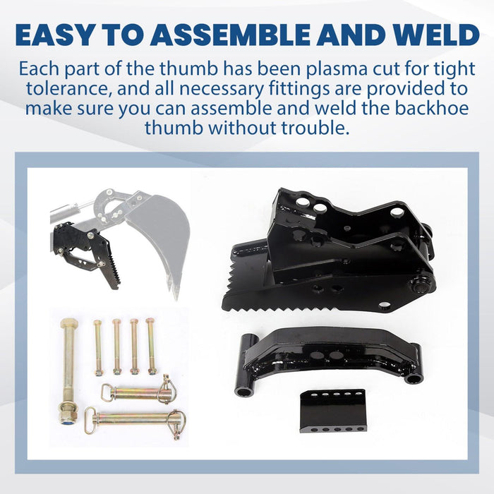 DURAFORCE Backhoe Thumb Excavator Universal Claw Tractor For Kubota Mahindra Attachment