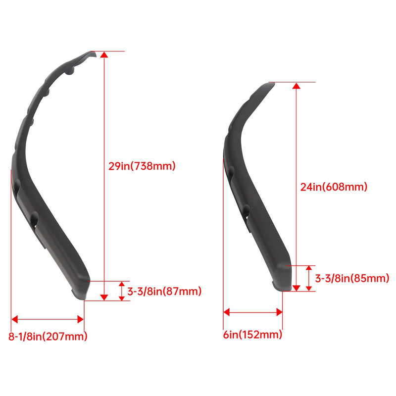 DURAFORCE For Yamaha G14,G16,G19,G20,G22 Models Golf Cart Fender Flares W/ Hardware
