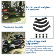 DURAFORCE For Yamaha G14,G16,G19,G20,G22 Models Golf Cart Fender Flares W/ Hardware