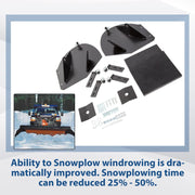 DURAFORCE Heavy Duty Snow Plow Pro-Wing Blade Extenders Extensions For PW22 Meyer Western