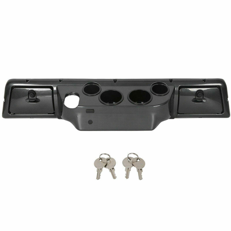 DURAFORCE For 1982-Up Club Car DS Golf Cart Carbon Style Dash DashBoard Cover Cup Holders